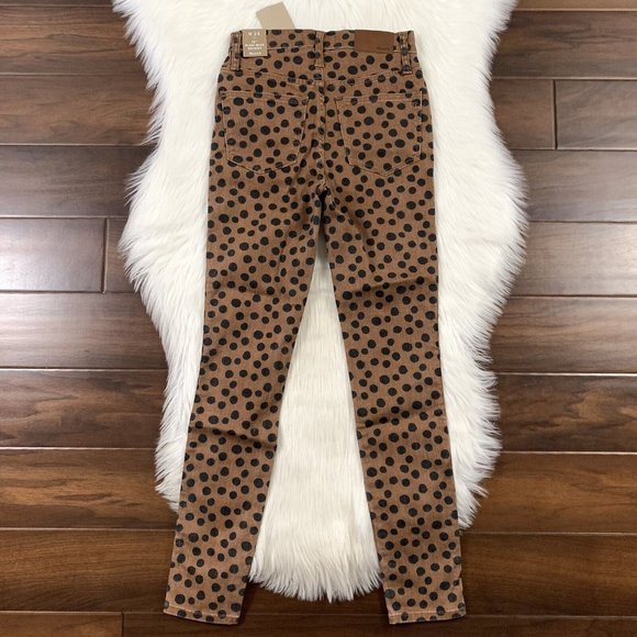 Madewell Women's Size 24 Leopard Dot 10" High Rise Skinny Jeans K1881 - Picture 7 of 9